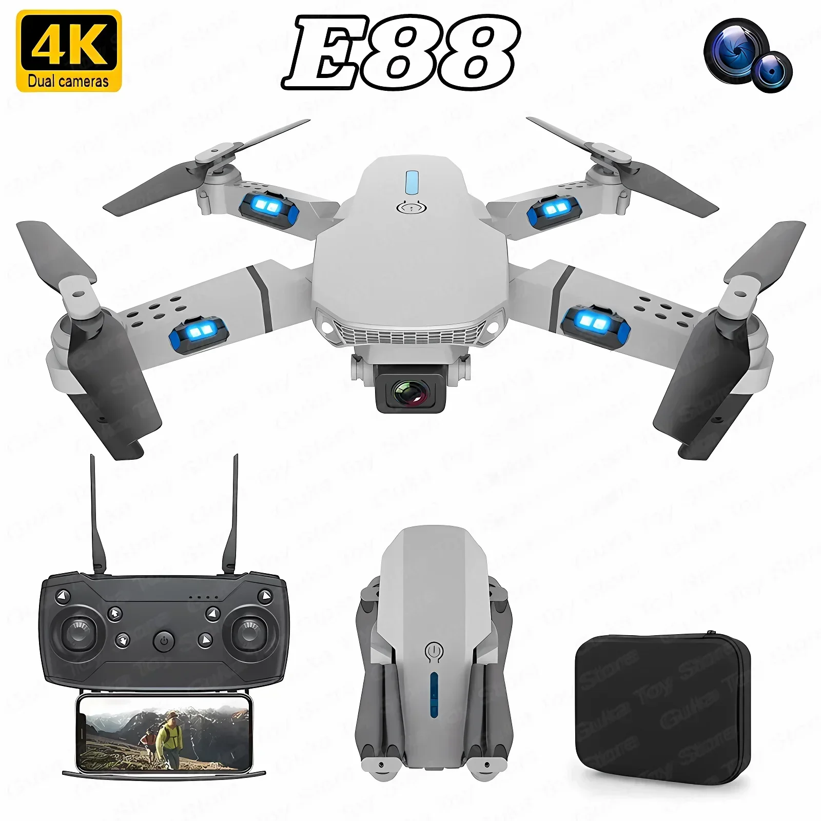 E88 Pro WIFI FPV Drone Wide An – Drone Camera Lens recenzja i cena