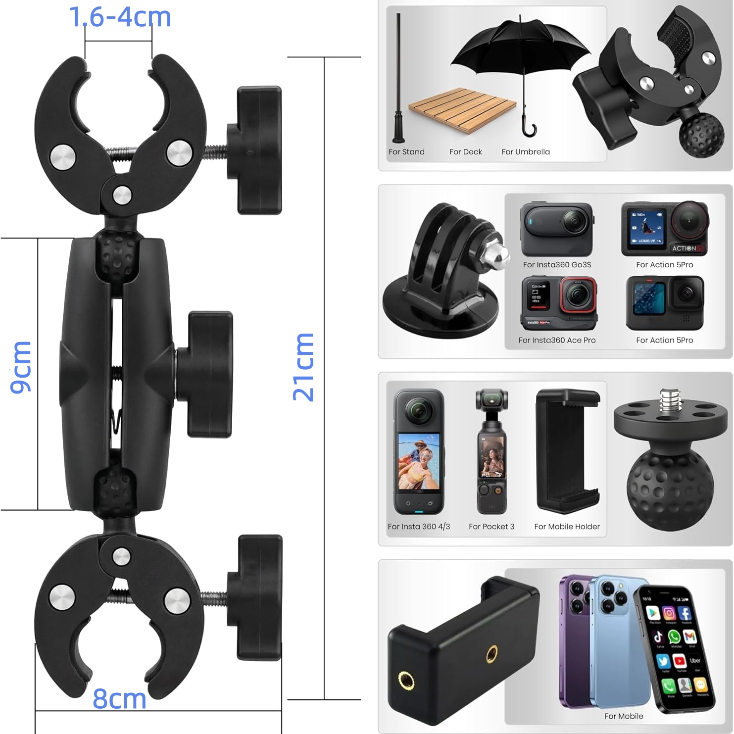 Podwójny Klips Krabowy Super C – Drone Camera Action recenzja i cena